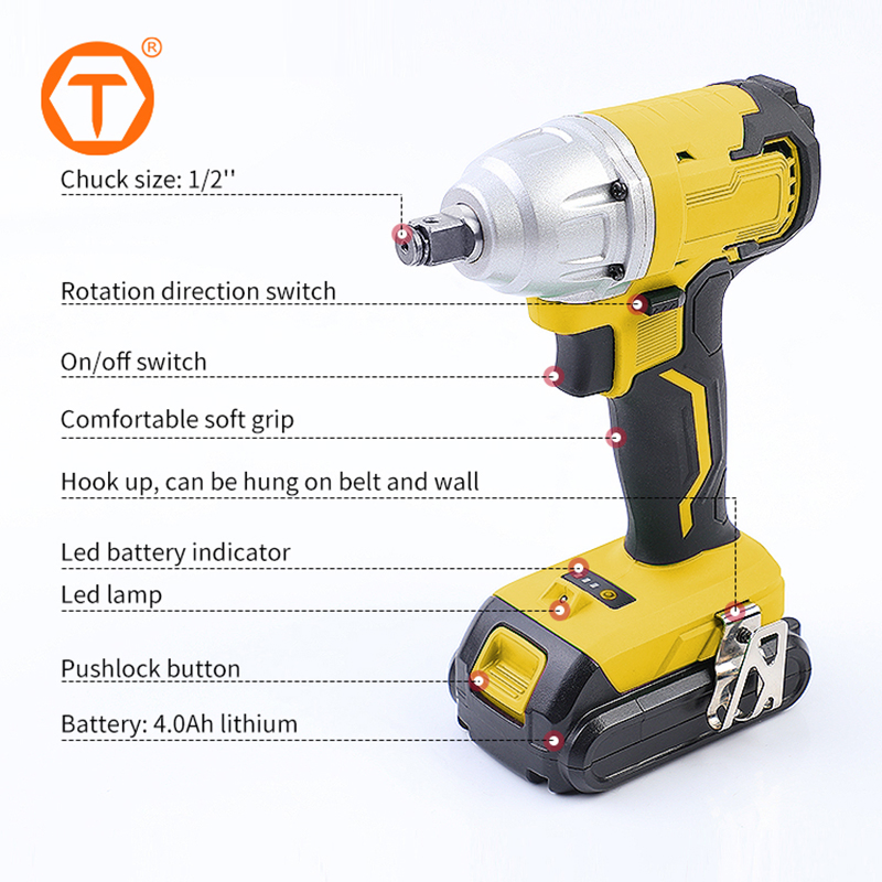Беспроводной гайковерт ударный Sinotools, 150 Н·м