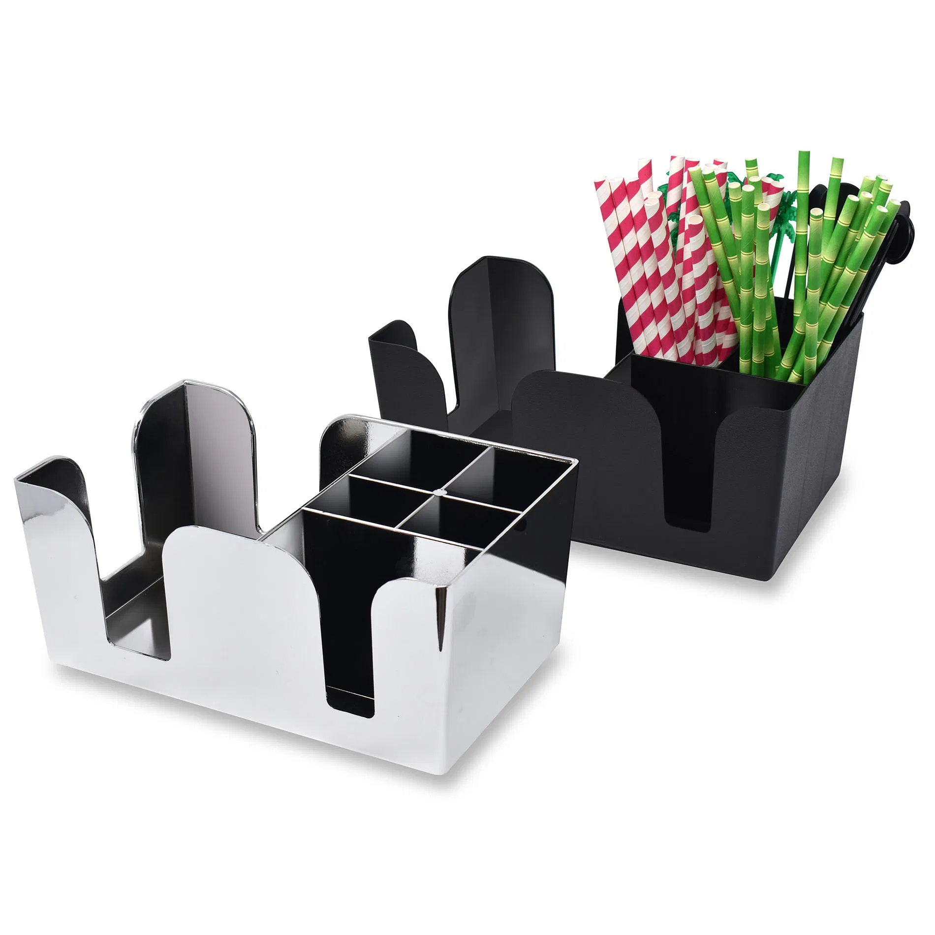 Металлическая подставка для салфеток и столовых приборов