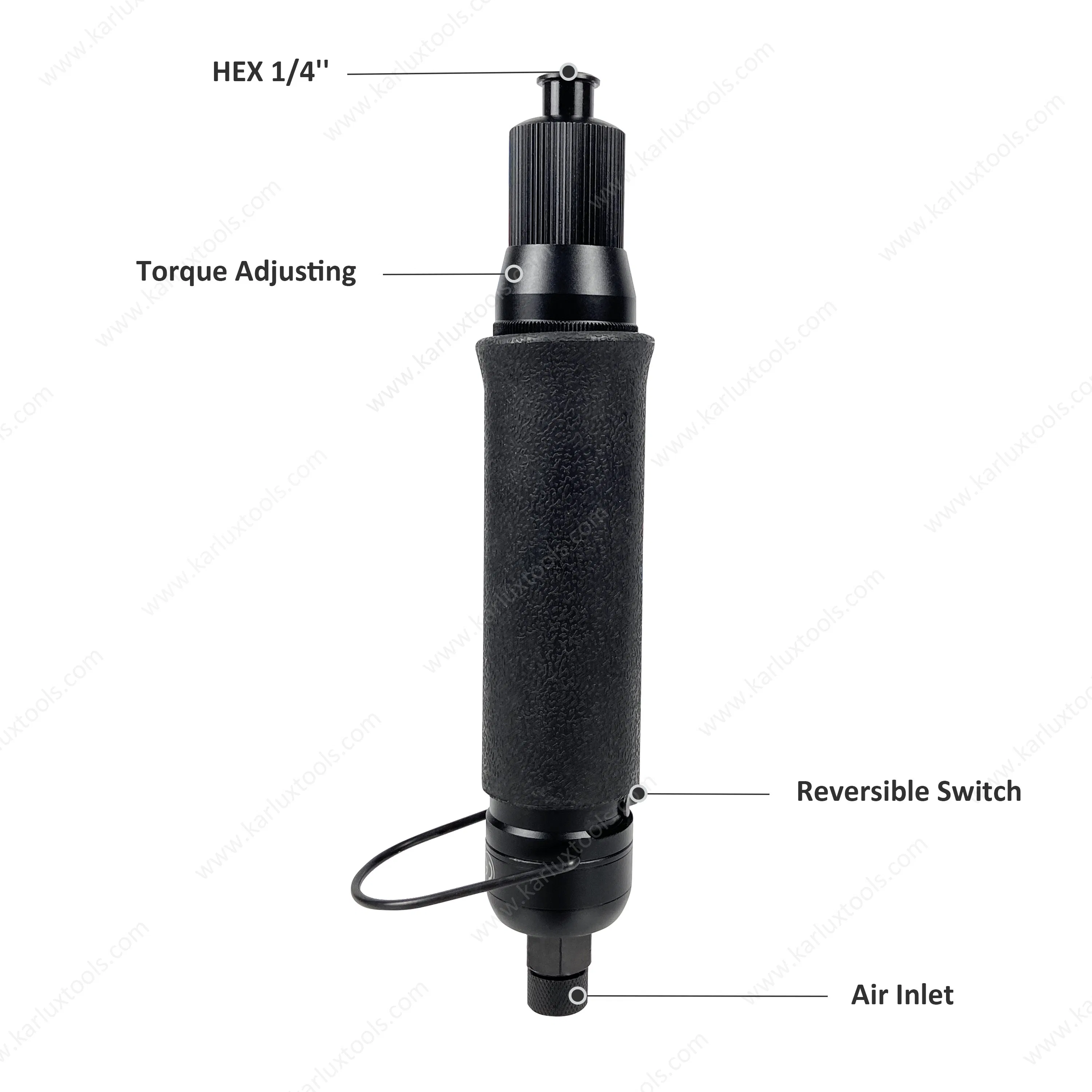 550rpm Torque Range 15-95kgf-Cm Straight Assembly Industry Push Start Shut off Pneumatic Auto Air Shut off Screwdriver