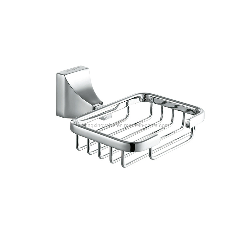 Мыльница настенная квадратная хромированная