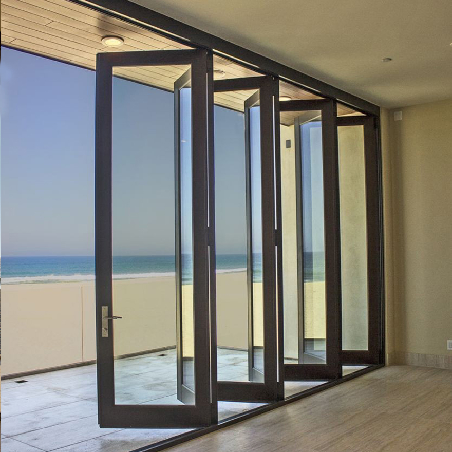 Складная стеклянная дверь-перегородка HANSE