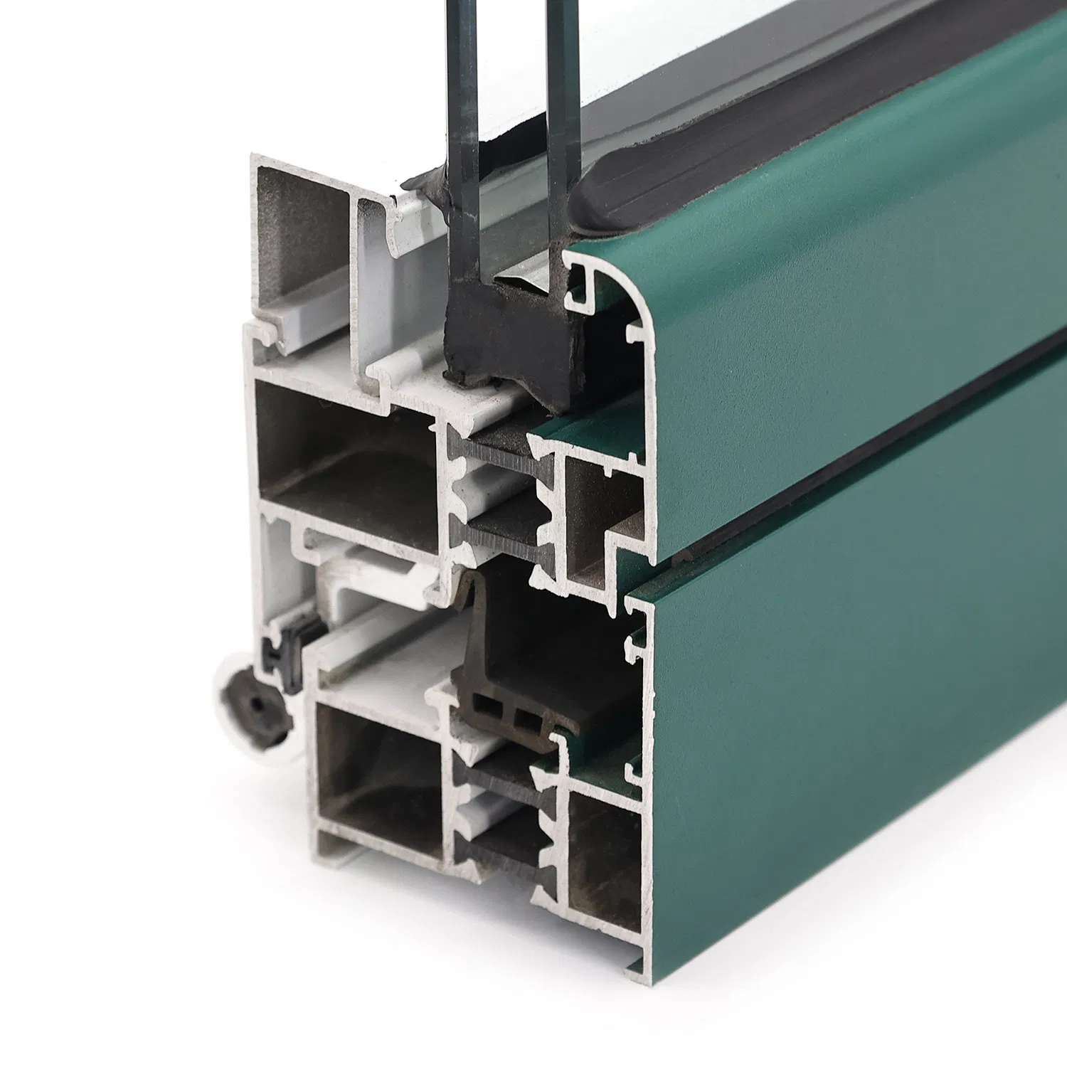 Aluminum Composite Wood Window High Quality Aluminum Windows and Doors OEM Aluminum Extrusions Profiles