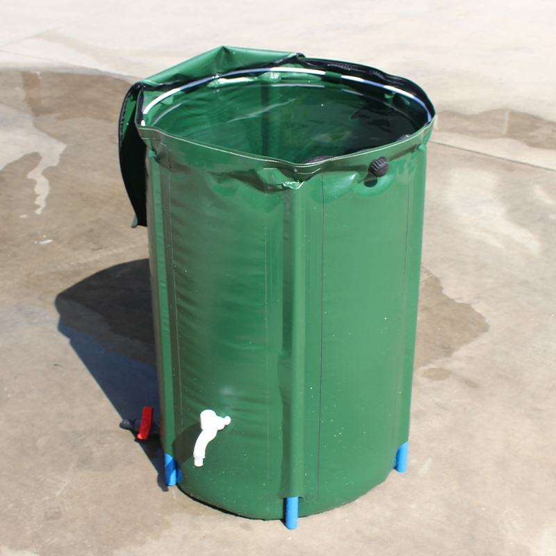 High-Capacity 200L PVC Rainwater Collection Barrel for Garden & Outdoor Use
