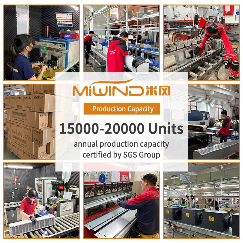 Square Ventilation Axial Flow Wall Mounted Air Shutter Exhaust Fan