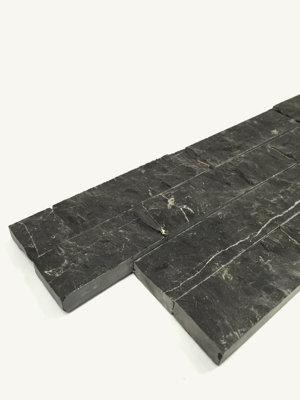 Black Marble Slate Culture Stacked Stone Textures Ledge Stone for Walls