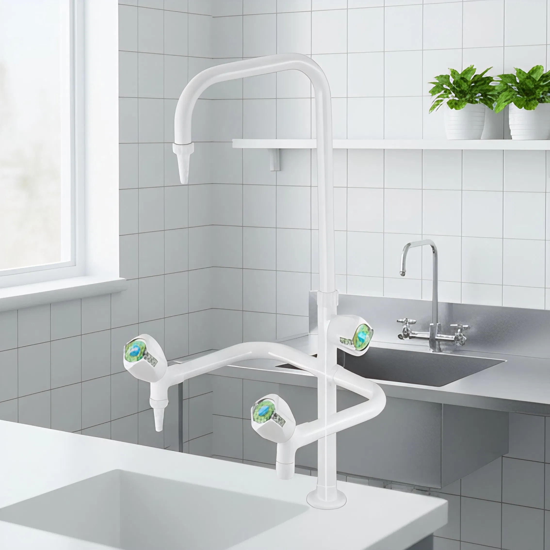 Прочный лабораторный кран ручной для учебных заведений