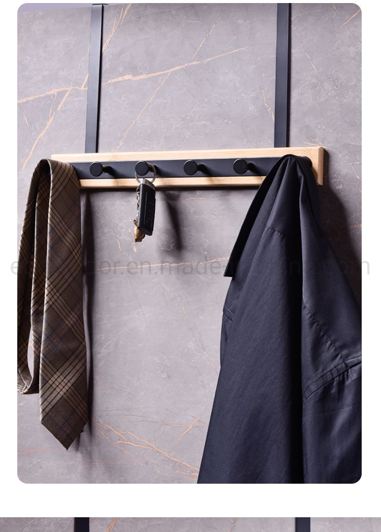 6 Hooks Folding Door Hanger Foldable Over The Door Hangers with 6 Hooks Stainless Steel Folding Over The Door Hooks