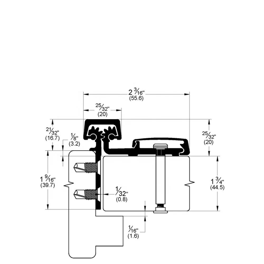 Aluminum Profile for Doors and Windows Frame Profil Aluminium Window