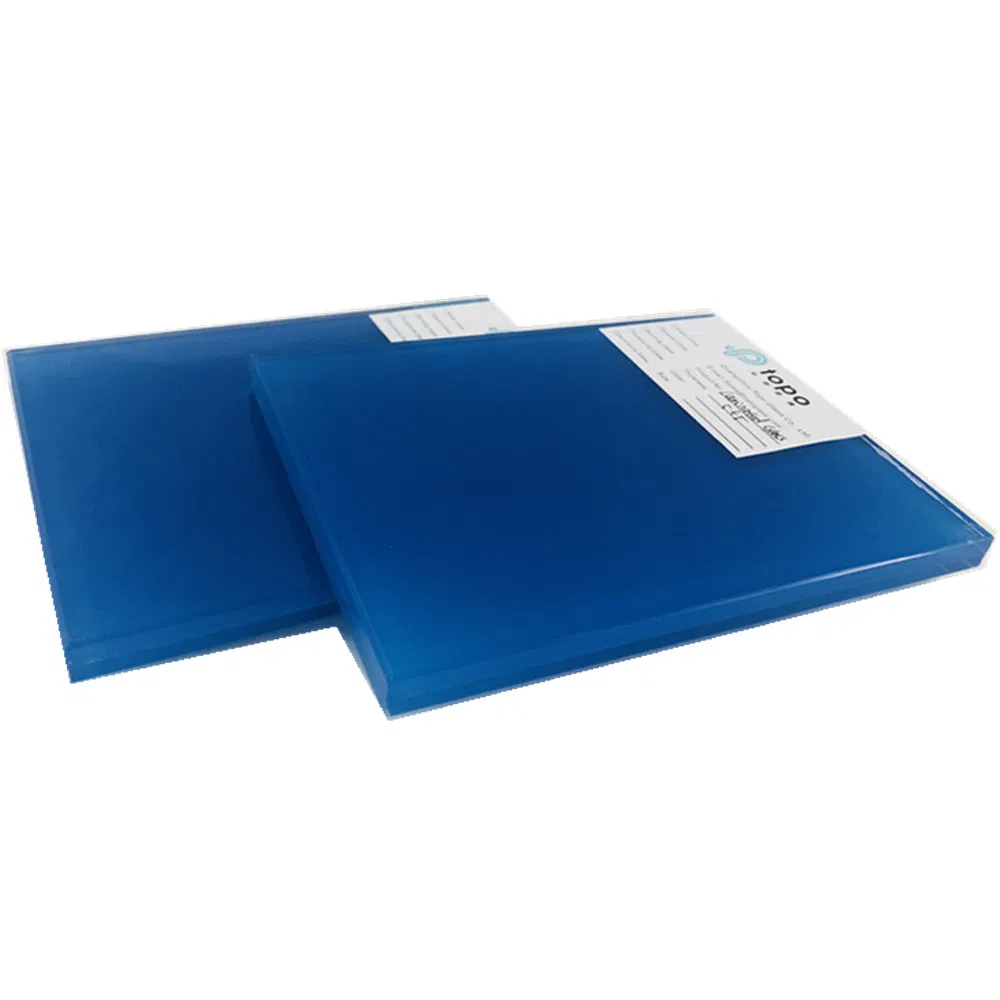 Dark Blue Tempered Laminated Safety Glass for Building Applications (LG-TP)