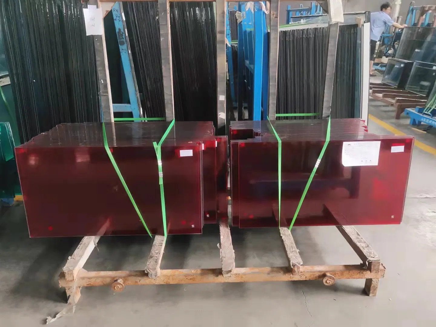 6.38mm to 40.28 mm PVB Clear/Color Flat or Curved Toughened Tempered Laminated Glass