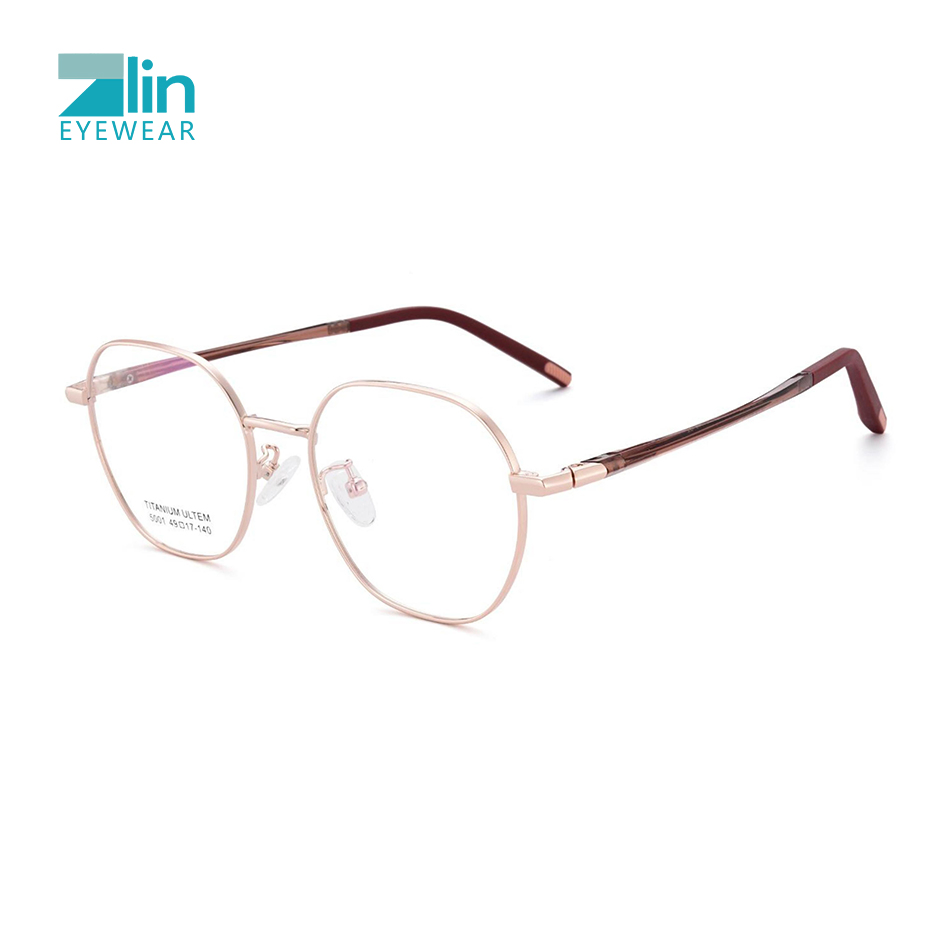 Plastic Steel Retro Frame Square Metal Eyeglass Frame Glasses Frames Ultem Optical