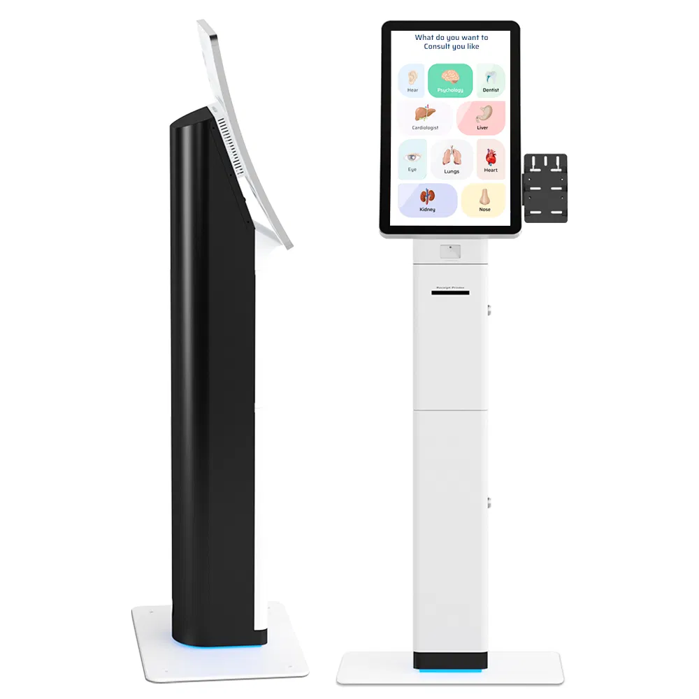 Self-Service Ordering Information Kiosk 23.6-Inch Curved Touch Screen POS Payment