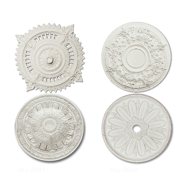 Polyurethane Ceiling Tile Interior Decorative Ceiling Mold PU Foam Ceiling Rose Medallion