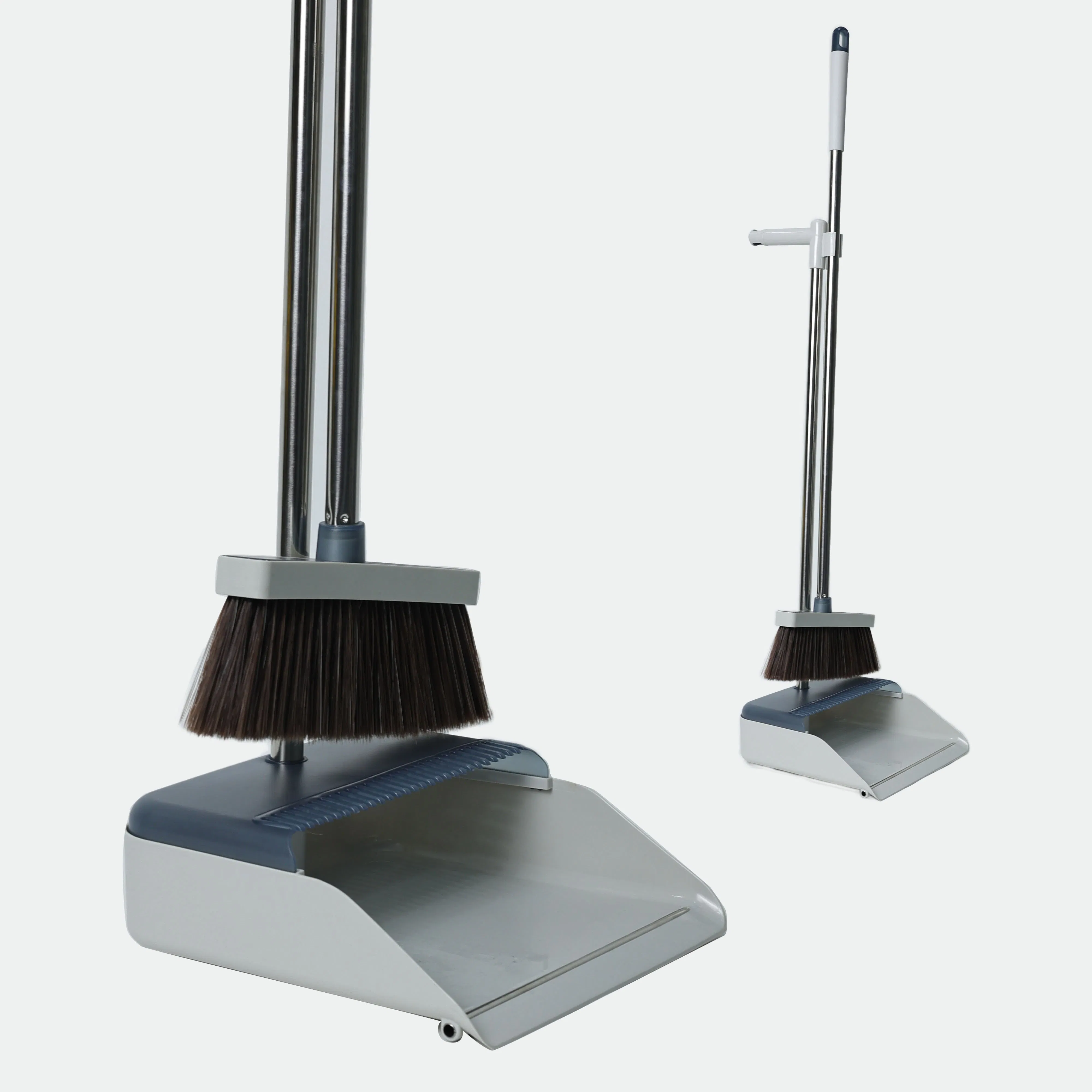 Economic Household Cleaning Dustpan and Broom Set with Soft Pet Bristle