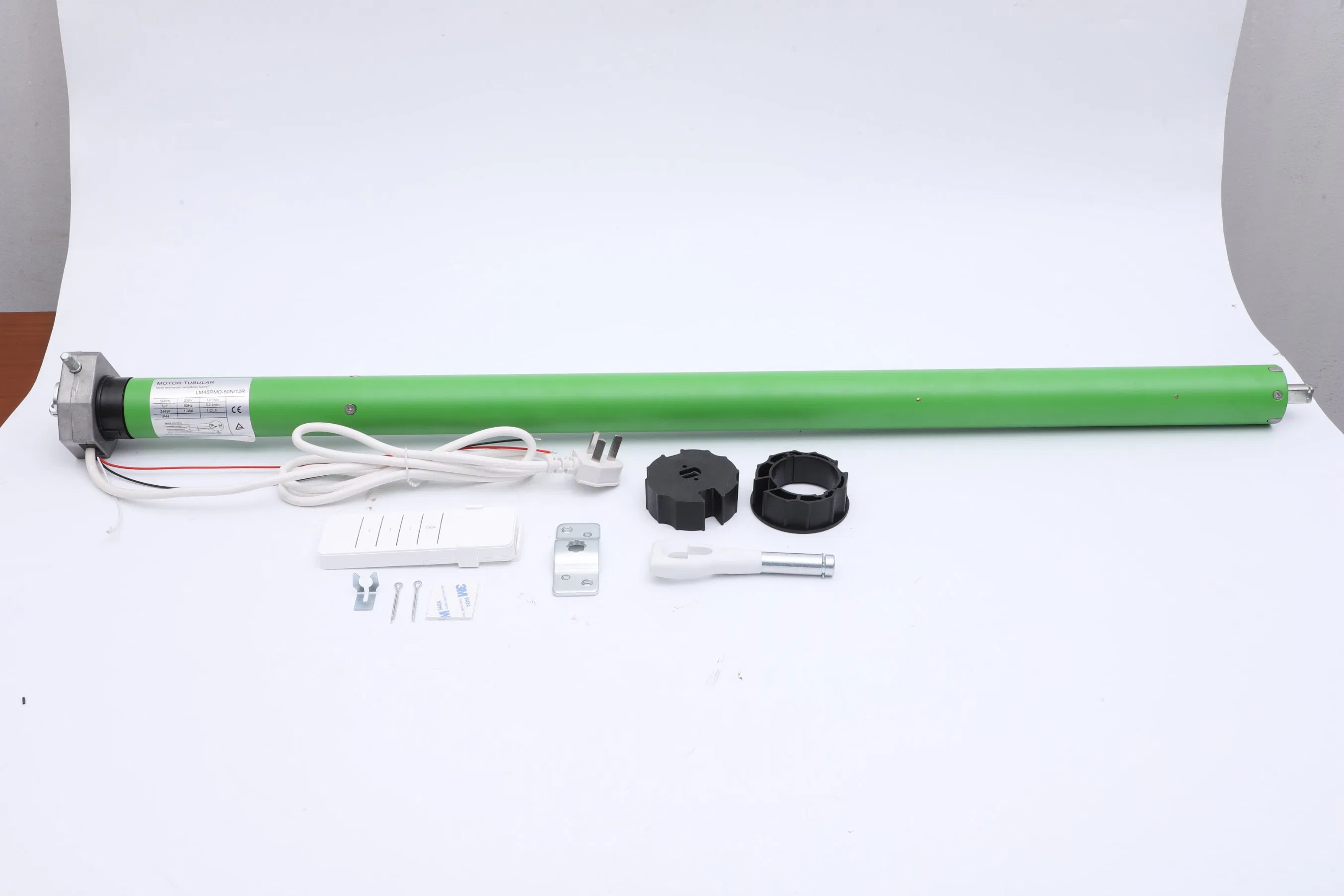 45mm Tubular Motor with Manual Crank and LED Light Built-in Receiver