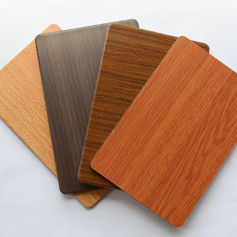 Internal Cladding Brown Covered Aluminum Composite Panel for Building Materials Wall Cladding