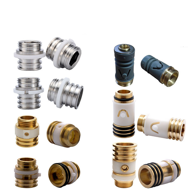 Factory OEM Faucet Parts Accessories Nipple Joint Brass Swing Spout Joint Connector 22/24/20mm