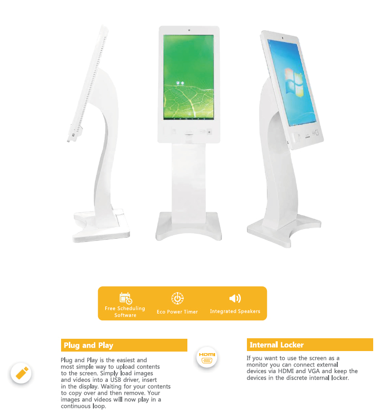 32inch Touch Screen Kiosk with Android or Windows System