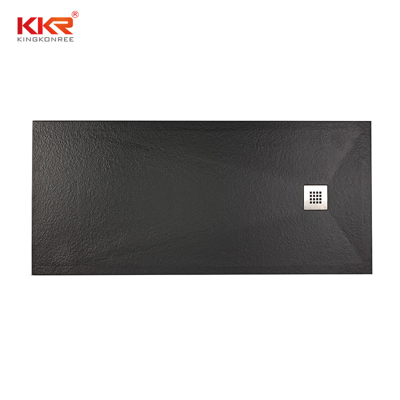 Black Bathroom Artificial Stone Shower Tray