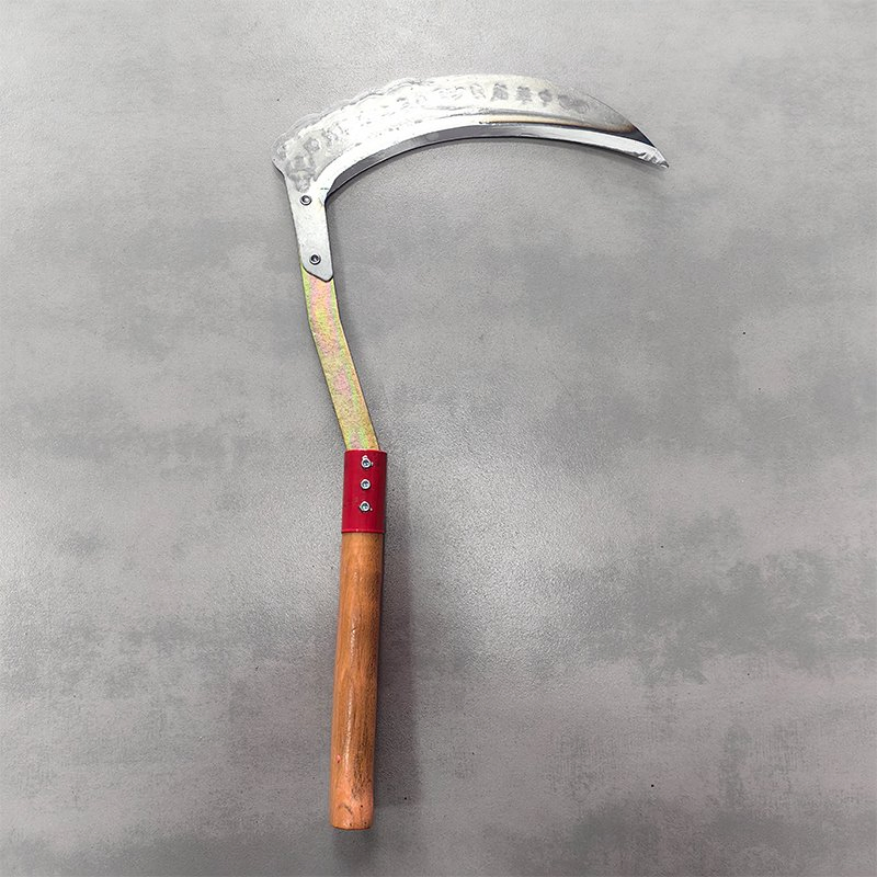 Agricultural Grass Cutting Rice Curved Sickle Direct Sales of Wooden Handle Sickle