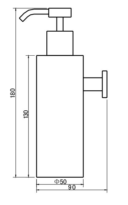 Дозатор для жидкого мыла MX-SD832, ручной, 250 мл