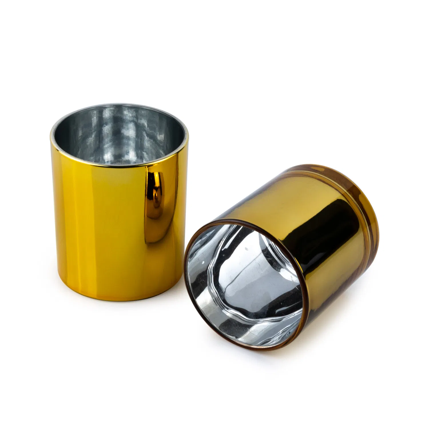 Аромалампа из стекла с золотой окантовкой для декора