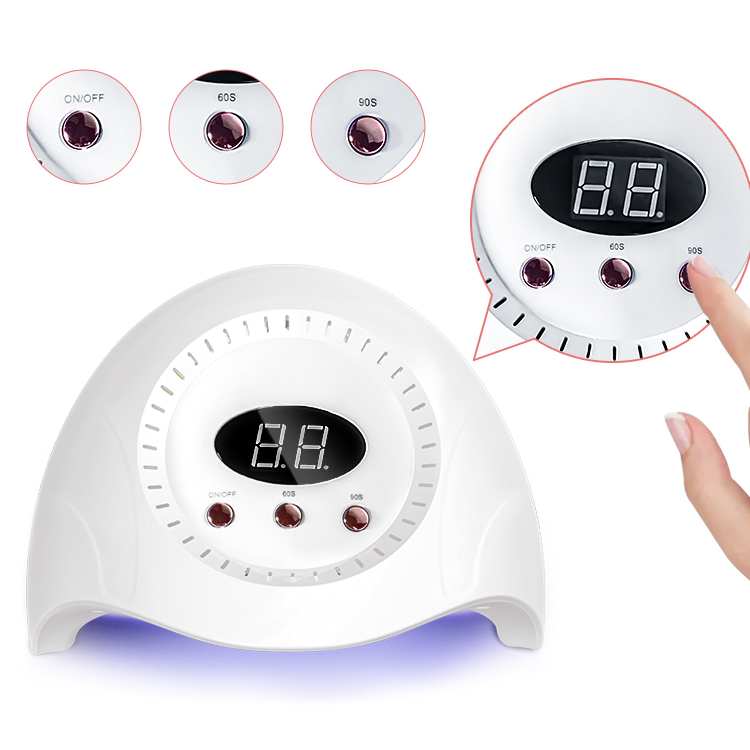 48W UV Nail Phototherapy Machine 30 Lamp Beads Quick-Drying Painless Nail Lamp