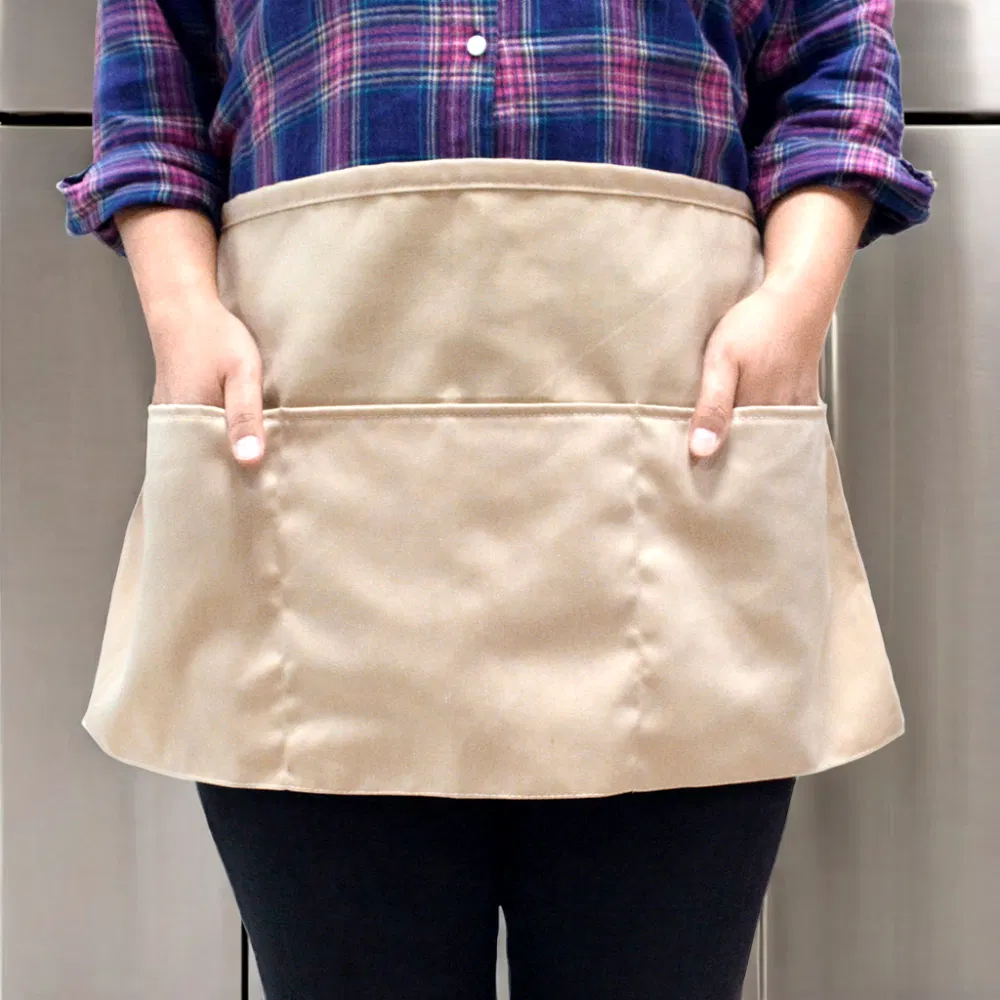 Custom Waist Apron Coffee Shop Short Aprons Customized Waiter Apron for Restaurant