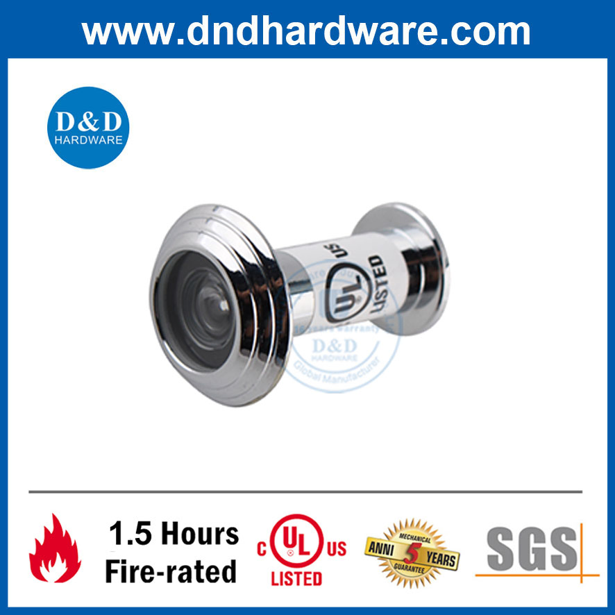UL Fireproof 180 Degree Anti-Theft Door Peephole for House Safety