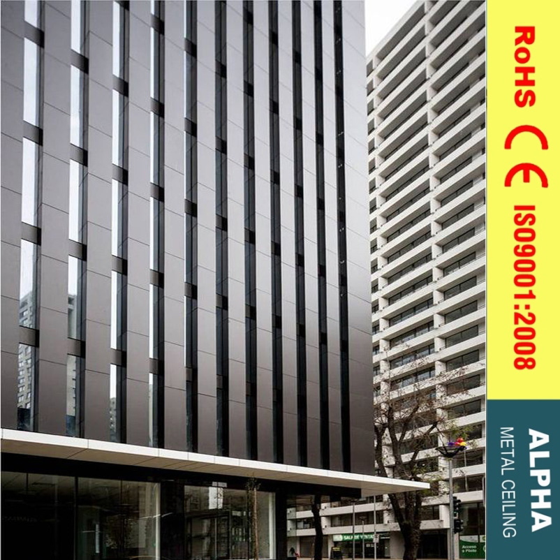 Aluminum Wide Panel Customized Exterior Laser Cutting Perforated Cladding Wall Facade