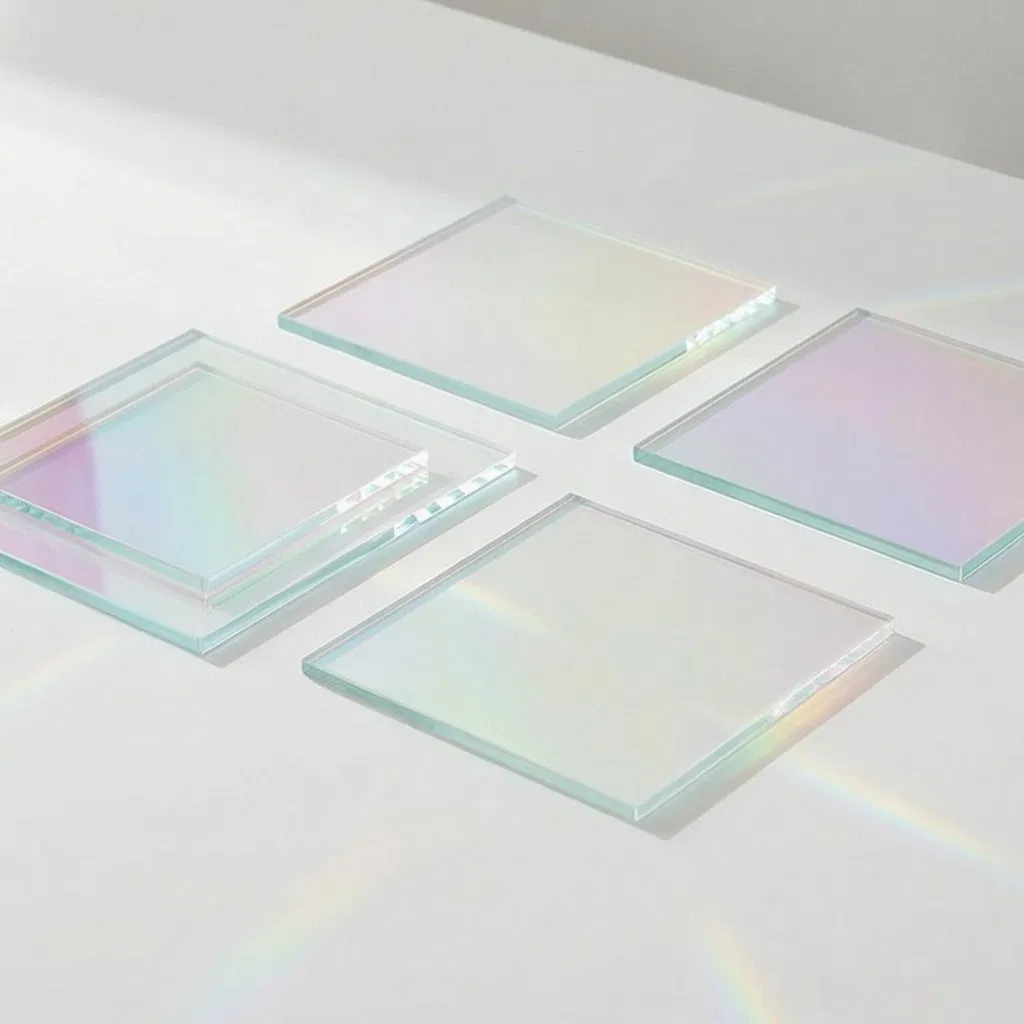 Stained Glaze Gradient Glass Colored Art Glass Decorative Gradient Building Tempered Laminated Glass