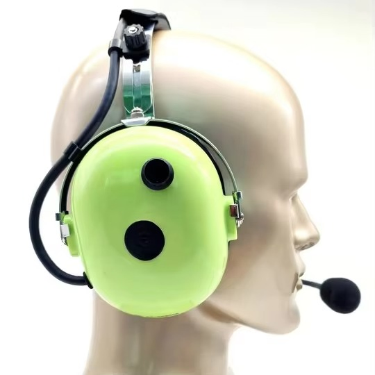 High Noise Cancelling 28dB Snr Full Duplex Wireless Intercom Headset