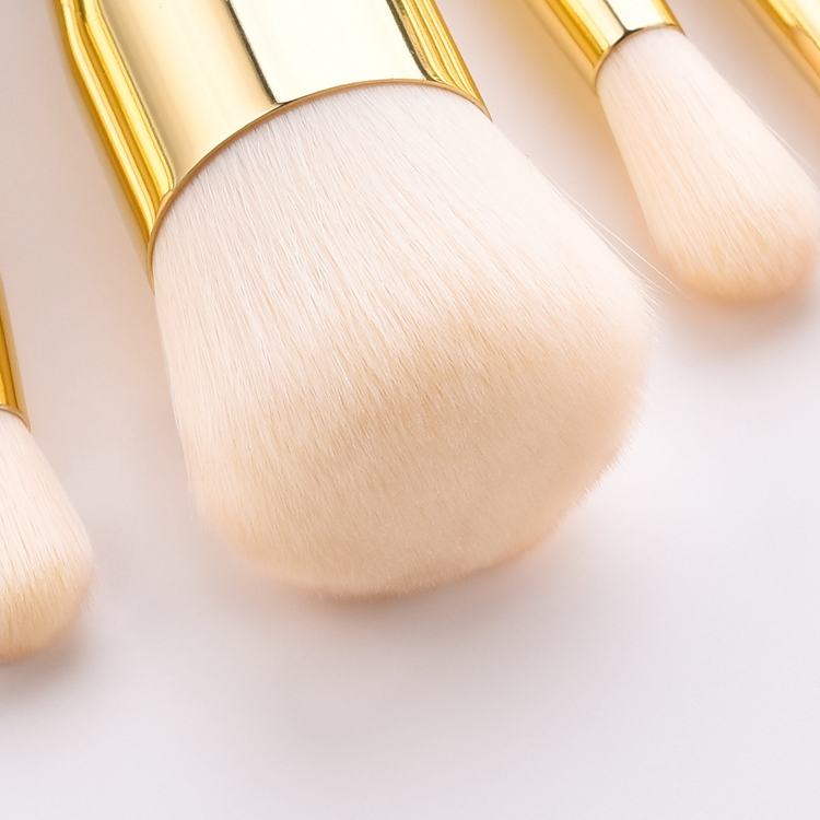 Private Label Low MOQ 12PCS Vegan Synthetic Hair Fresh Green Makeup Brush Set