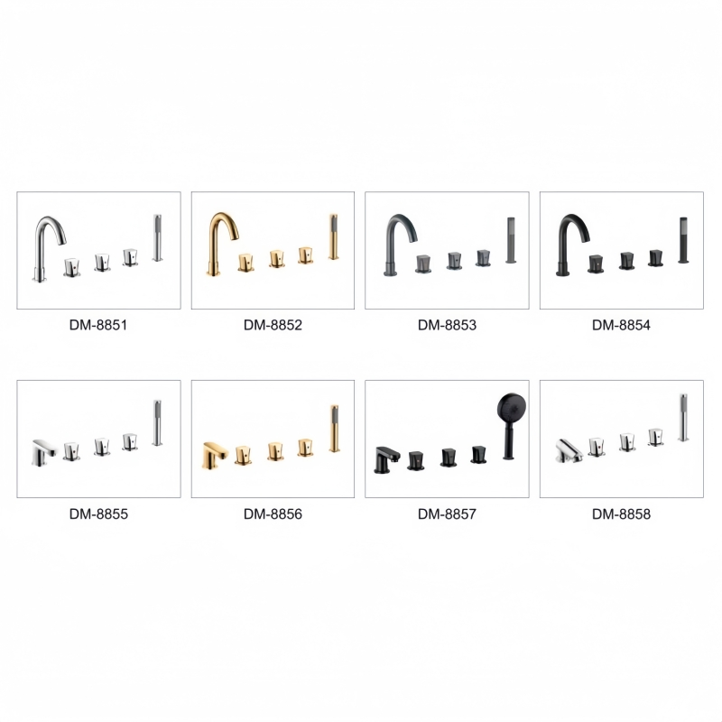 Stylish Premium Acrylic Faucet Set with Contemporary Fixtures