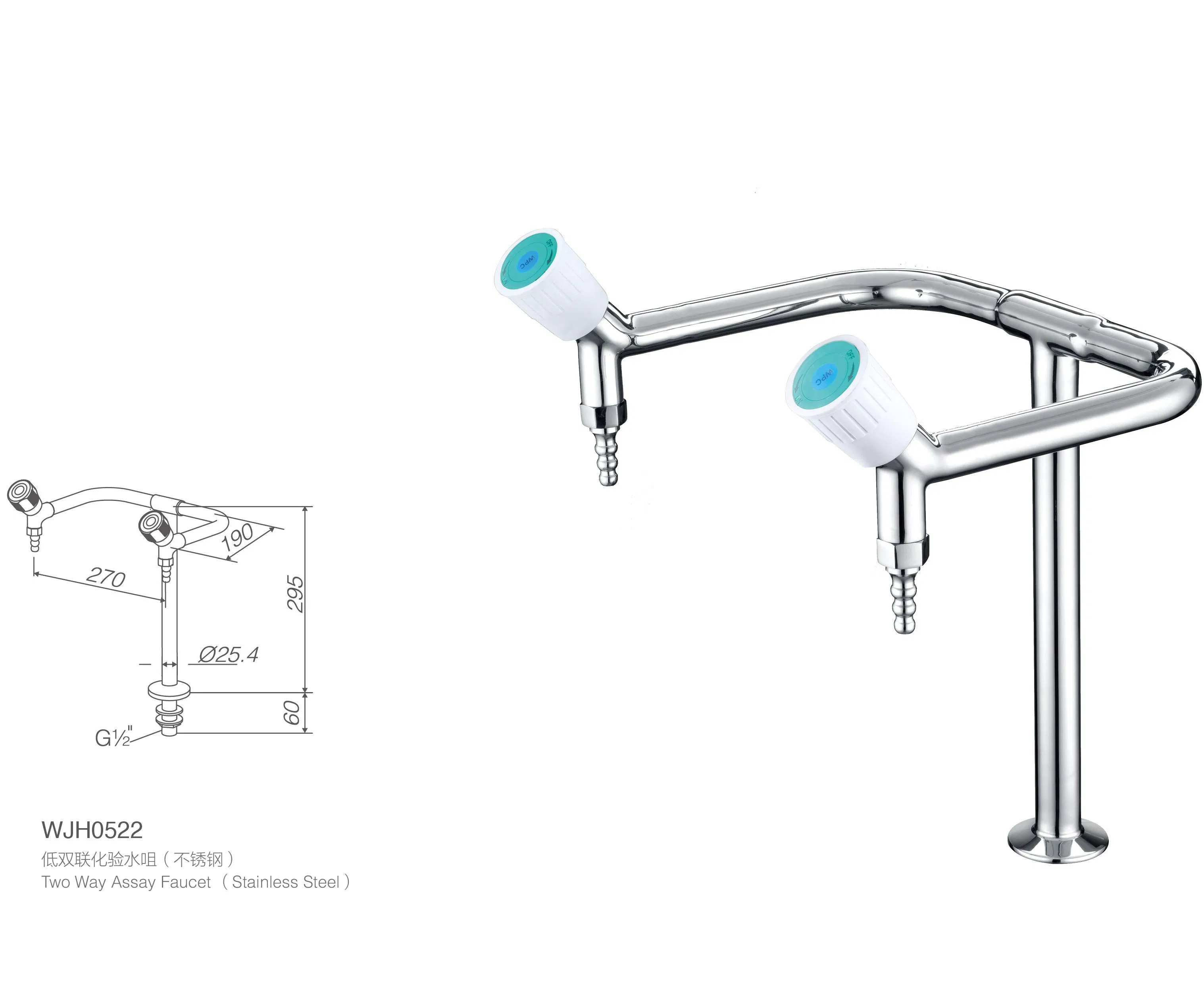 Лабораторный кран RWD из нержавеющей стали