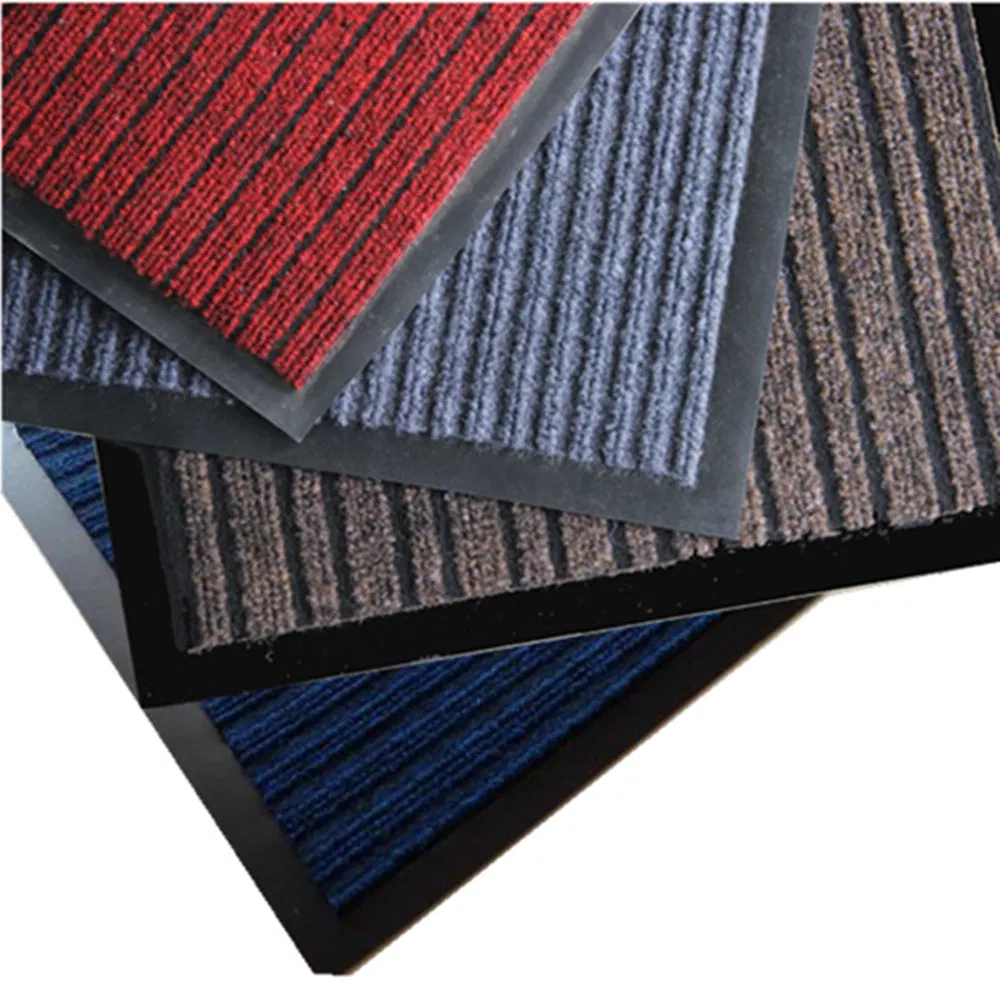 Classic Stripe Design 100% Polyester Washable Kitchen Carpet and Rugs
