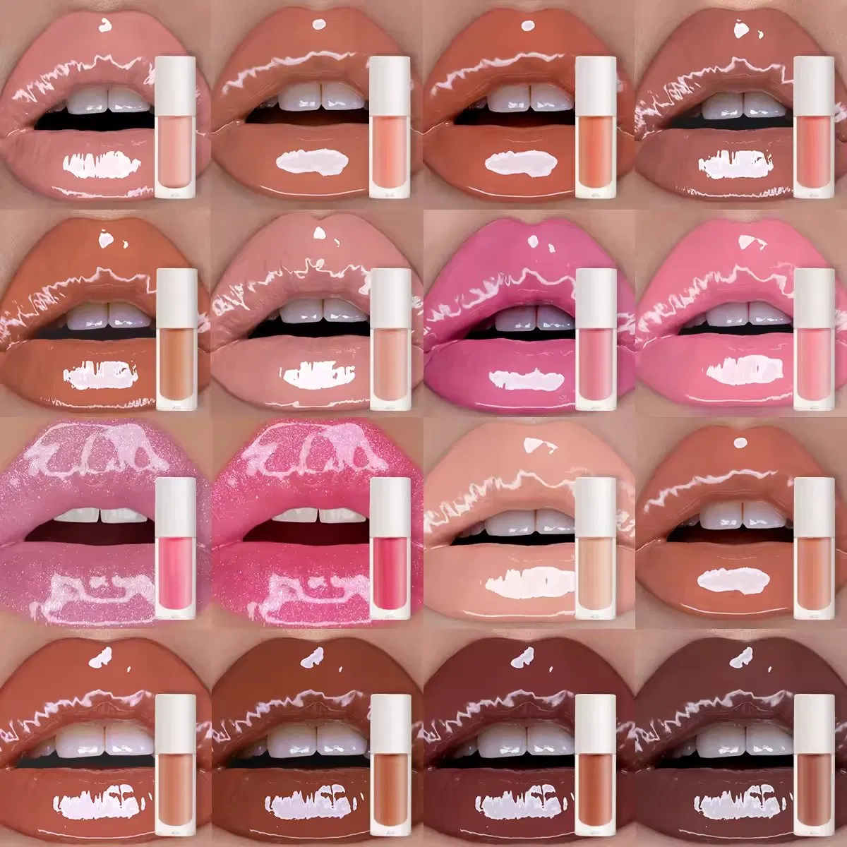 OEM Lip Clear Glossy Custom Private Label Nude Gloss Vegan Lip Gloss Vendor Pink Tinted Lip Oil Lip Glow Oil