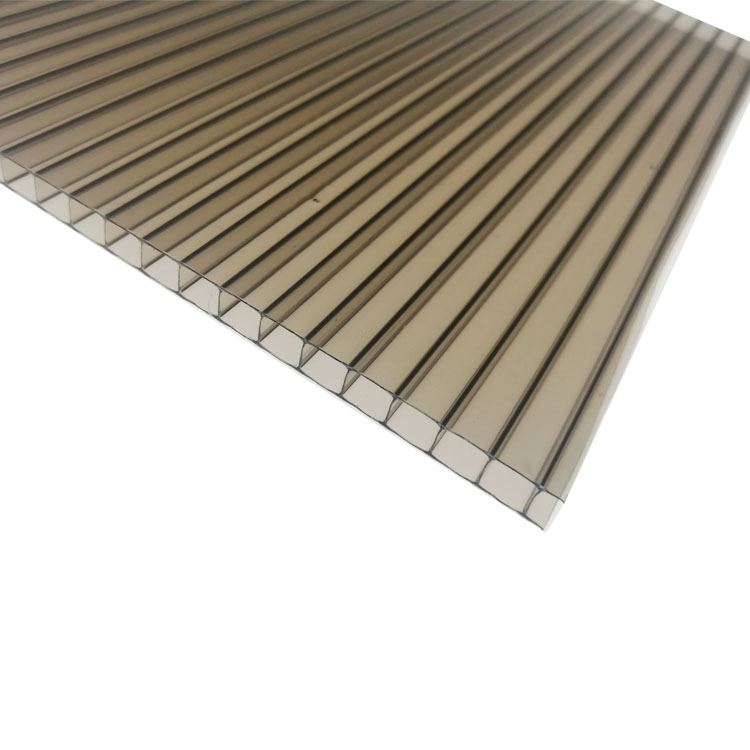 Anti-UV Coated Plastic Roofing Materials Polycarbonate Hollow Sheet