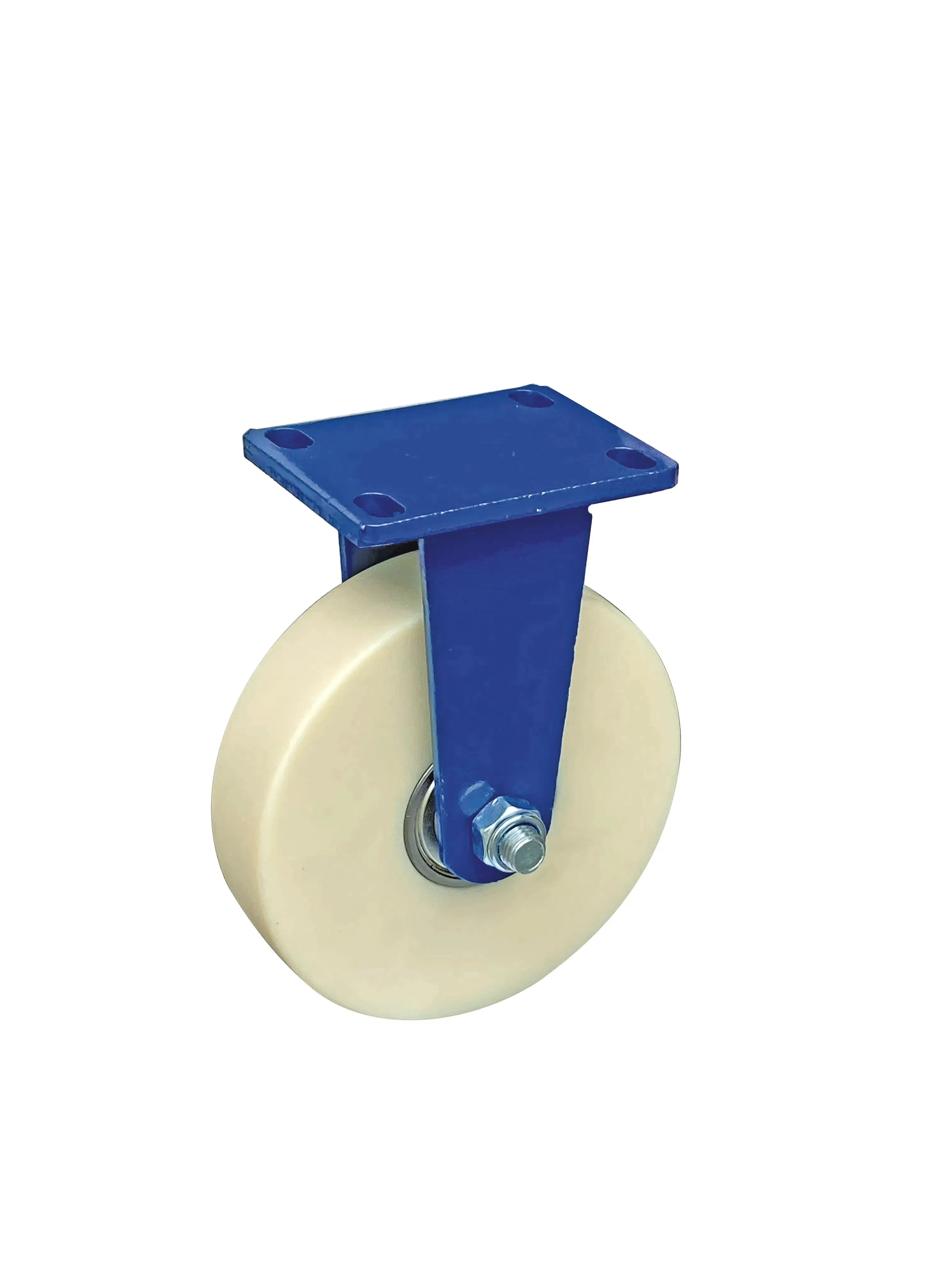 China 2000kgs Load Nylon Caster Wheel with Blue Fork Manufacturers Extra Loading