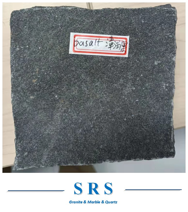 Flamed/ Natural Split Zp Black Basalt for Cube Paving Stone