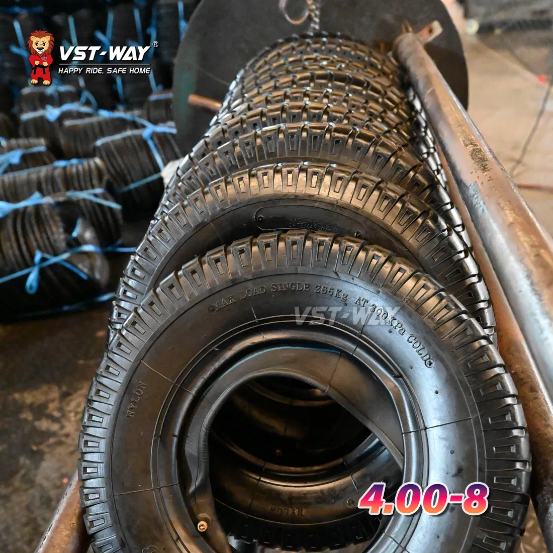 Колесо для садовой тачки 4.00-8 с камерой
