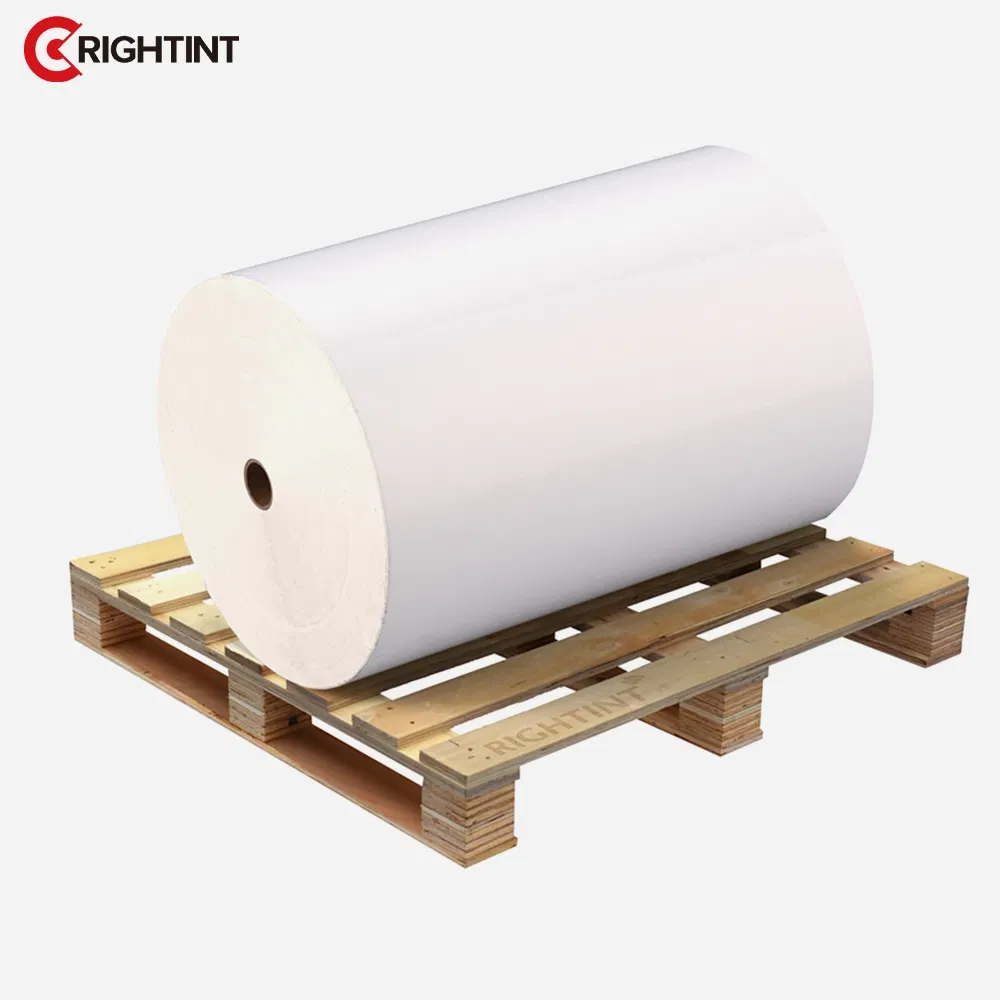 Printable BOPP flexo jumbo roll film from factory stock for adhesive paper