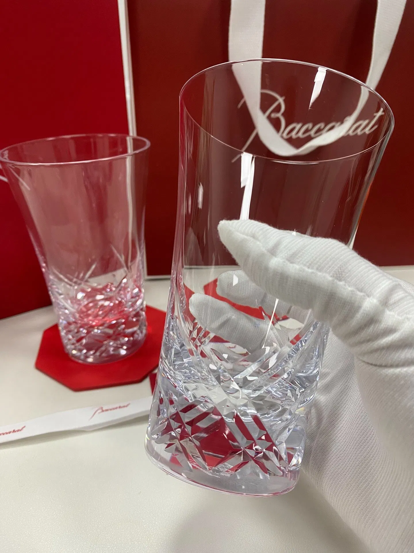 Elegant Baccarats Stella Highball Crystal Cup Luxurious Entertaining Gift Box High End Premier Wine Glass