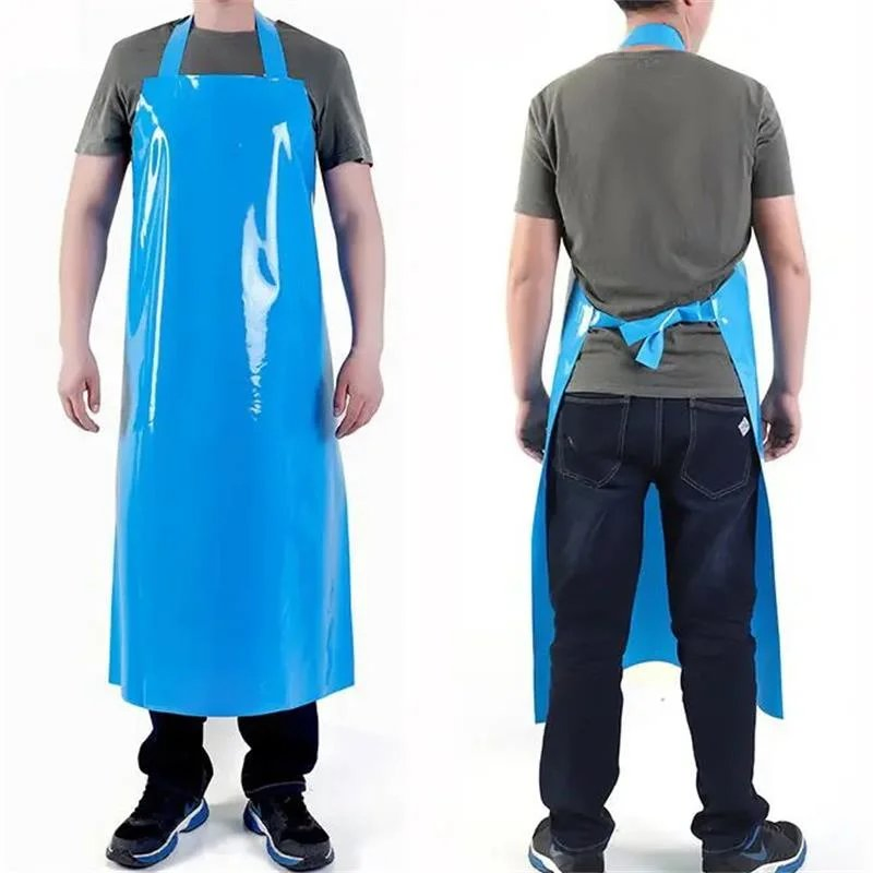 PU Butcher Apron Eco-Friendly Anti-Oil Waterproof Butcher Meat Cuts Kitchen TPU Sleeves