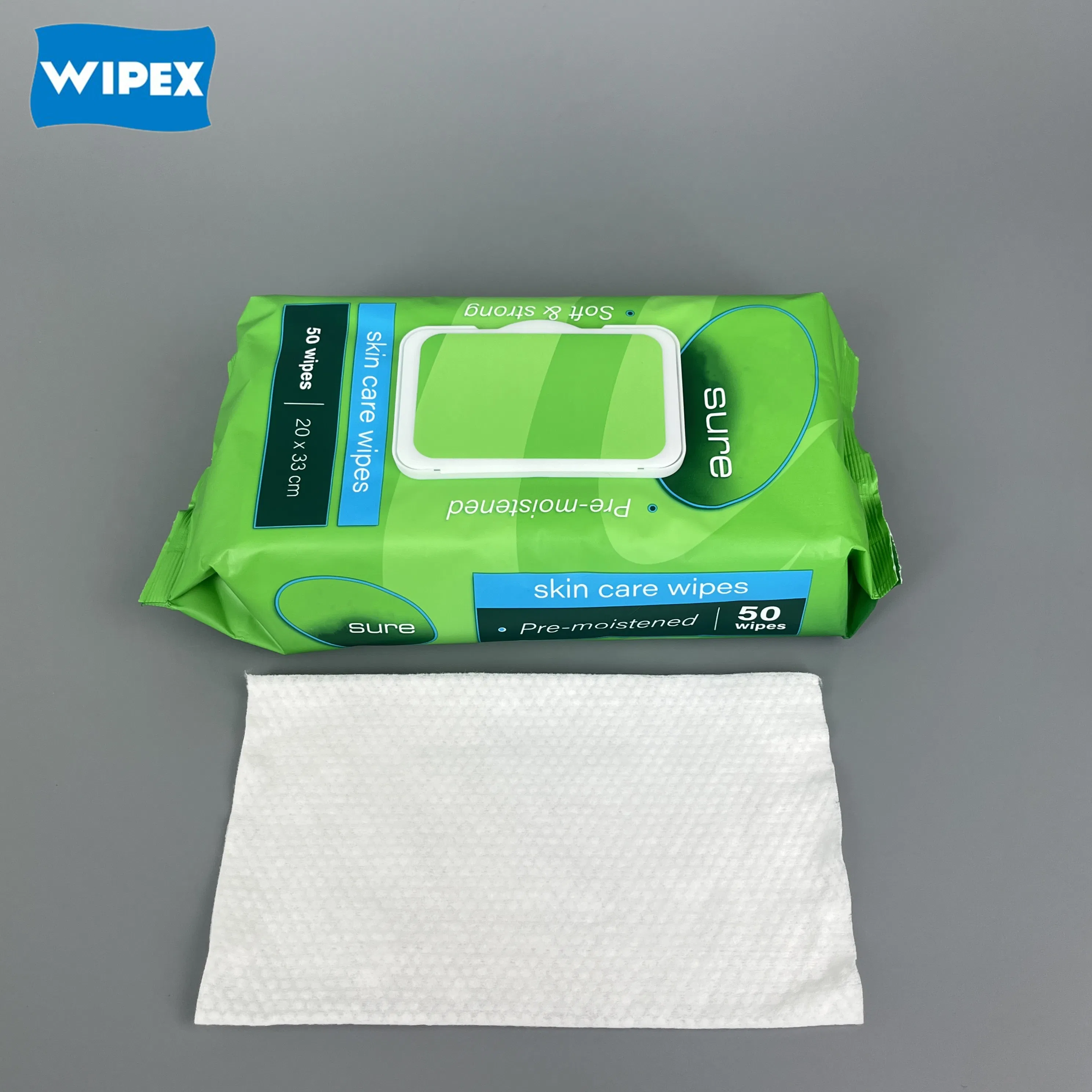 Wipex Disposable Spunlace Nonwoven Eco Water Adult Wipes Patient Cleaning Wet Wipe