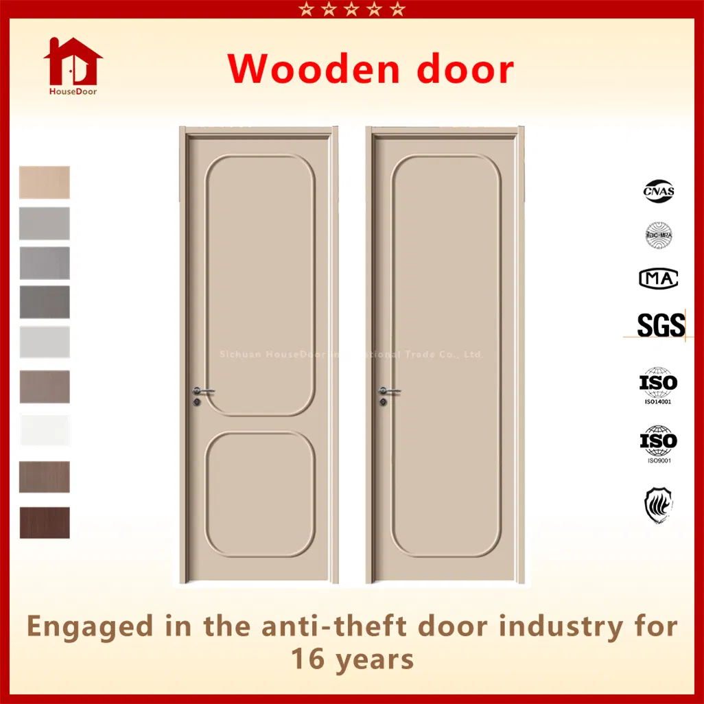 Luxury Wooden & Engineered Wood Composite Interior Doors for Entrance, Security Exterior & Aluminum/Sliding Door Option, Flush Design with Walnut Veneer