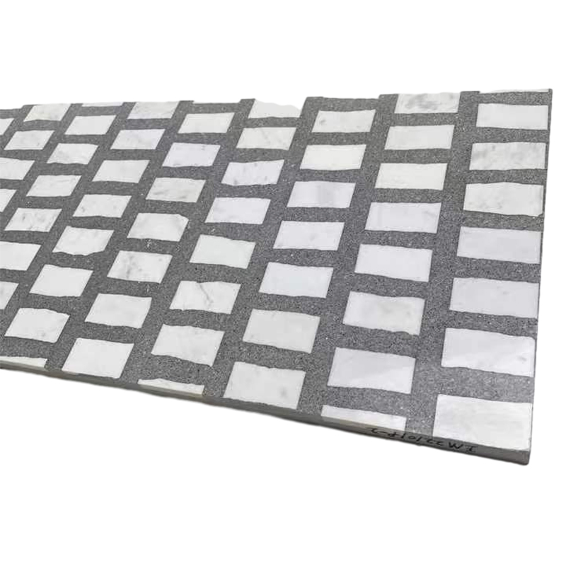 Artisan Bespoke Terrazzo Tile Customized Shape Marble Mosaic White Terrazzo Flooring
