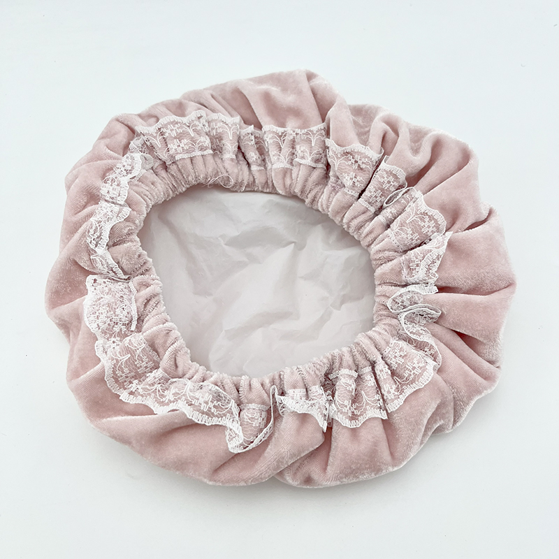 Waterproof Adjustable Elastic Bath Hat Hair Cover Double Layer Shower Cap