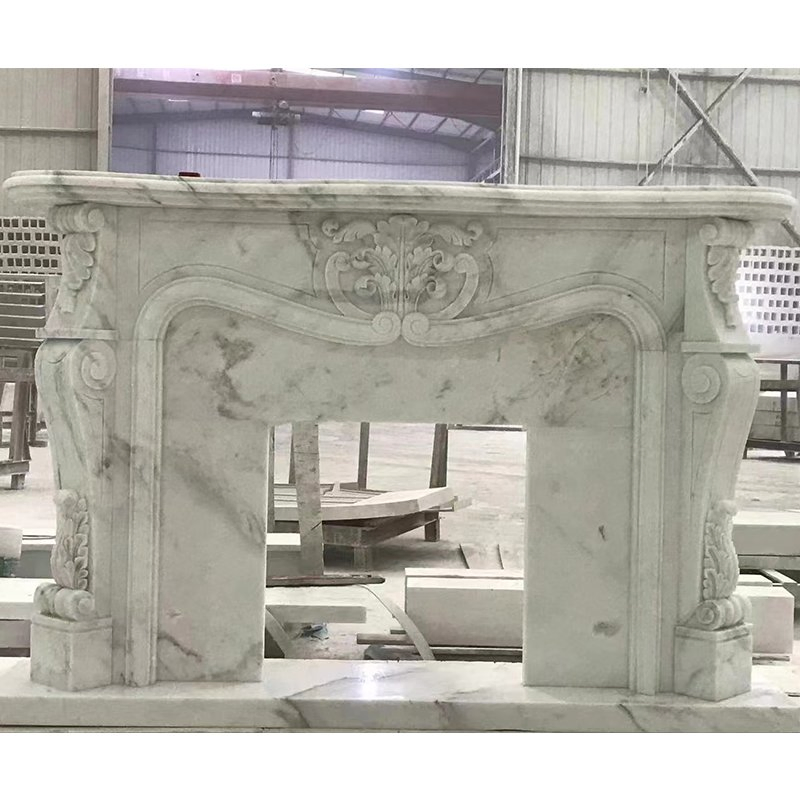 Камин из натурального мрамора Каррара