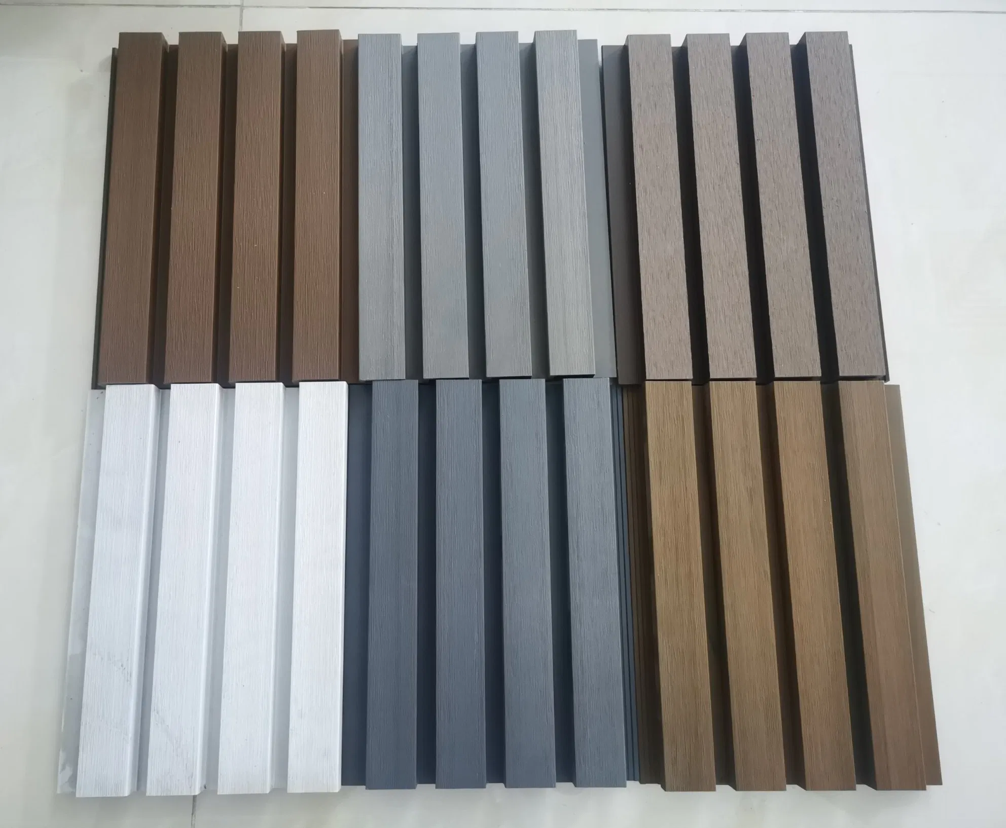 Outdoor WPC Wall Panel 219h26 2.9meters External Facades Wood Plastic WPC Cladding